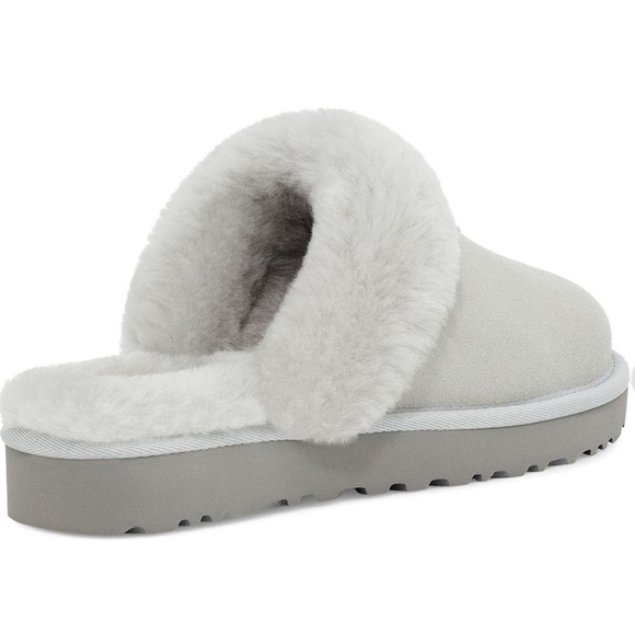 New ugg light grey genuine shearling slipper - Picture 10 of 14